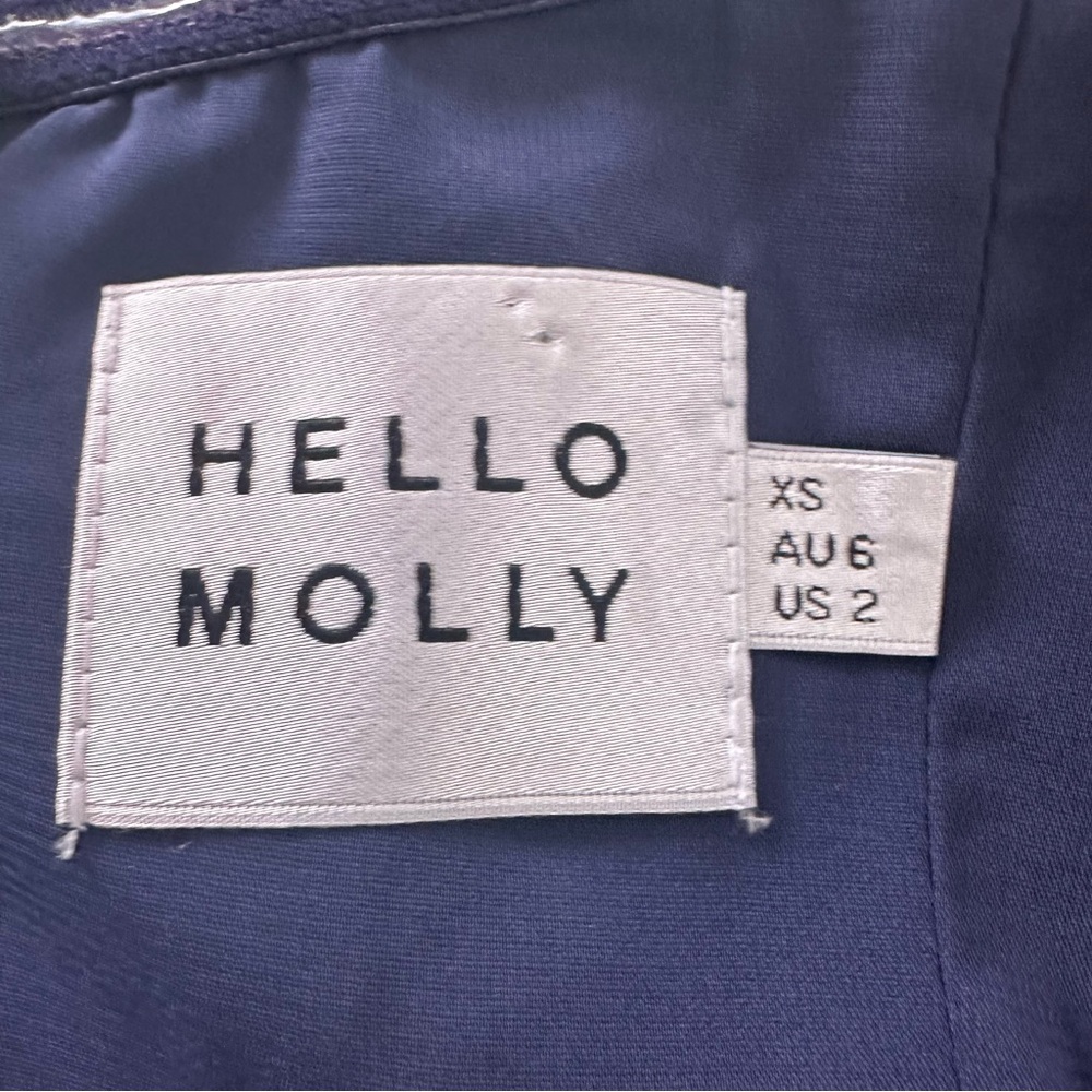 Hello Molly Navy Off-Shoulder Mini Dress - Picture 5 of 8